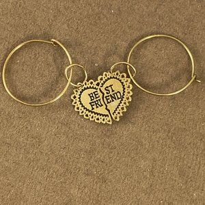 Vintage Best Friends 14 Karat all Gold 12MM Hoops